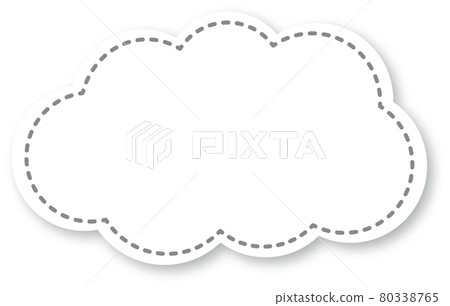 Simple cloud illustration Simple cloud illustration 80338765