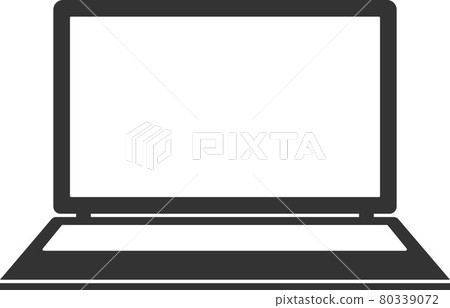 Vector laptop icon isolated on a white background. Vector laptop icon isolated on a white background. 80339072