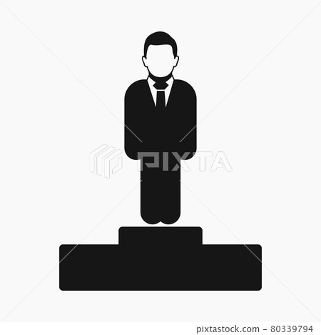 Business success icon. Flat style vector EPS. Business success icon. Flat style vector EPS. 80339794