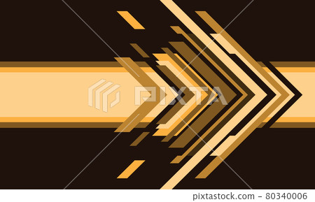Abstract yellow arrow technology on brown design modern futuristic background vector illustration. Abstract yellow arrow technology on brown design modern futuristic background vector illustration. 80340006