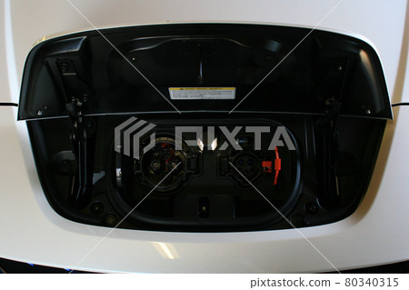 Inside the charging connector of an electric vehicle 80340315