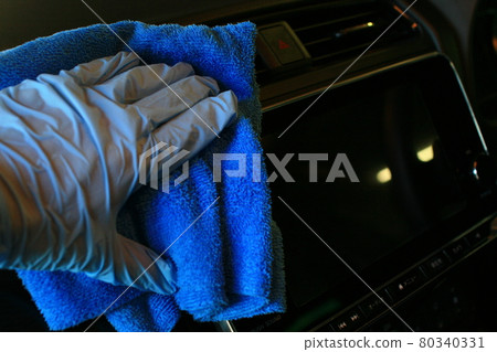 Wiping around the car navigation system 80340331