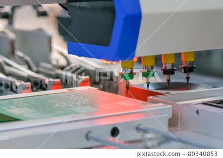 Process of selective soldering components to printed circuit boards at factory 80340853