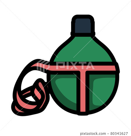 Icon Of Touristic Flask 80341627