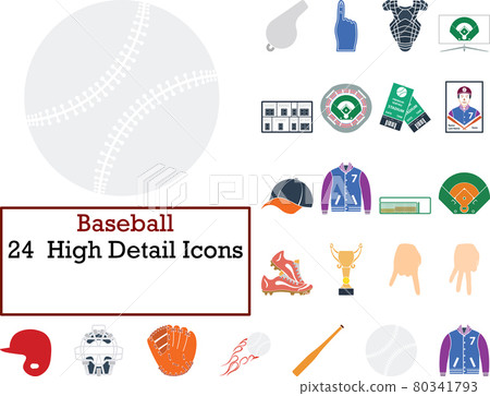 Baseball Icon Set 80341793