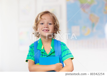 Kids in school. Children in class. 80342254