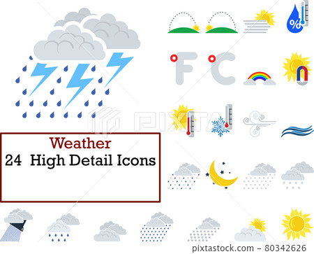 Weather Icon Set Weather Icon Set 80342626