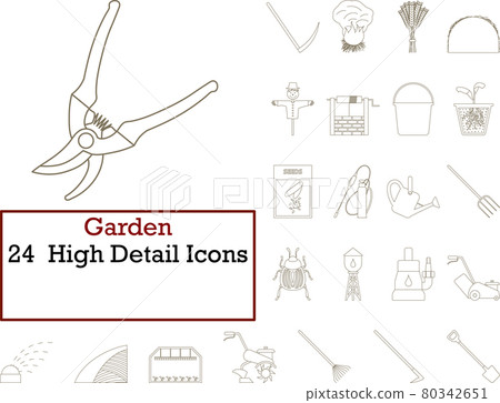 Garden Icon Set 80342651