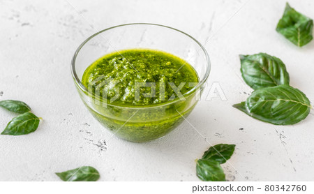 Bowl of pesto Bowl of pesto 80342760