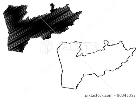 Farah Province map vector.... Farah Province map vector.... 80343352