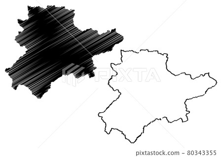 Daykundi Province map vector.... Daykundi Province map vector.... 80343355