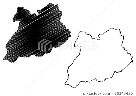 Khost Province map vector.... Khost Province map vector.... 80343430