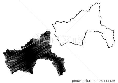 Parwan Province map vector.... 80343486