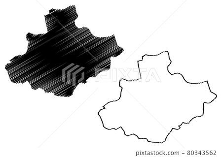 Relizane Province (Provinces of Algeria, Peoples Democratic Republic of Algeria) map vector illustration, scribble sketch Relizane map.... 80343562