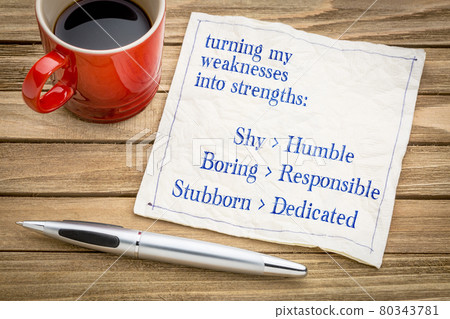 turning my weakness into strengths turning my weakness into strengths 80343781