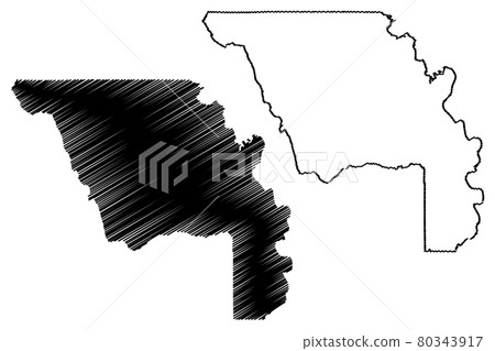 Yolo County, California map vector Yolo County, California map vector 80343917