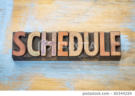 schedule word in wood type schedule word in wood type 80344284