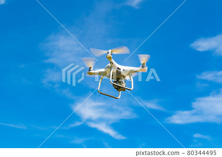 Drone and blue sky Drone and blue sky 80344495