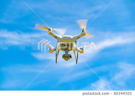 Drone and blue sky Drone and blue sky 80344503