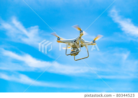 Drone and blue sky Drone and blue sky 80344523