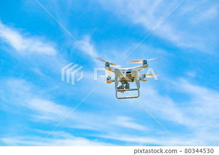 Drone and blue sky Drone and blue sky 80344530