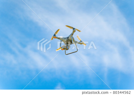 Drone and blue sky Drone and blue sky 80344562