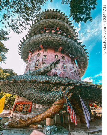 Dragon temple Wat Samphran in Nakhon Pathom, Thailand Dragon temple Wat Samphran in Nakhon Pathom, Thailand 80344732