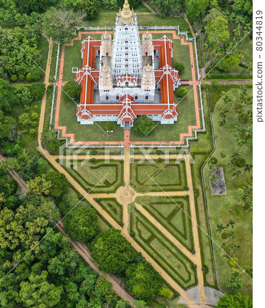 Wat Yannasang Wararam temple, Bodh Gaya Chedi, Bodhagaya Stupa Replica, in wat Yan, in Pattaya Wat Yannasang Wararam temple, Bodh Gaya Chedi, Bodhagaya Stupa Replica, in wat Yan, in Pattaya 80344819