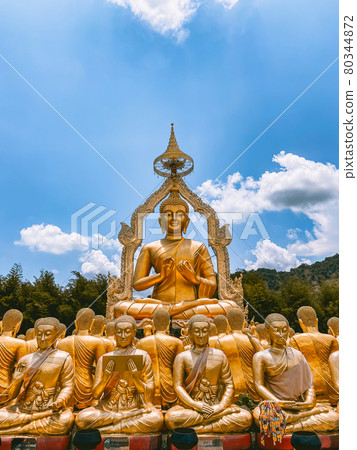 Phuttha Utthayan Makha Bucha Anusorn, Buddhism Memorial Park in Nakhon Nayok, Thailand Phuttha Utthayan Makha Bucha Anusorn, Buddhism Memorial Park in Nakhon Nayok, Thailand 80344872