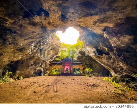 Phraya Nakhon Cave, Khua Kharuehat pavillion temple in Khao Sam Roi Yot National Park in Prachuap 80344896