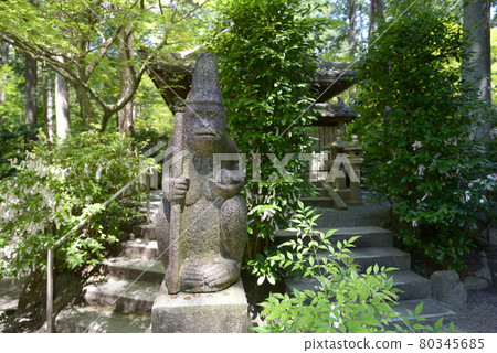京都府宇治田原市猿丸神社石猴與海殿 京都府宇治田原市猿丸神社石猴與海殿 80345685