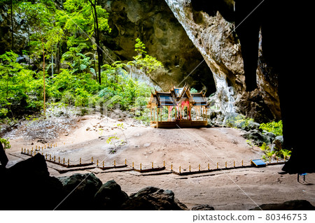 Phraya Nakhon Cave, Khua Kharuehat pavillion temple in Khao Sam Roi Yot National Park in Prachuap 80346753
