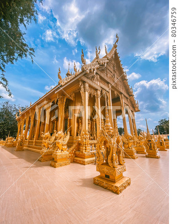 Wat Paknam Jolo in Chachoengsao, thailand 80346759