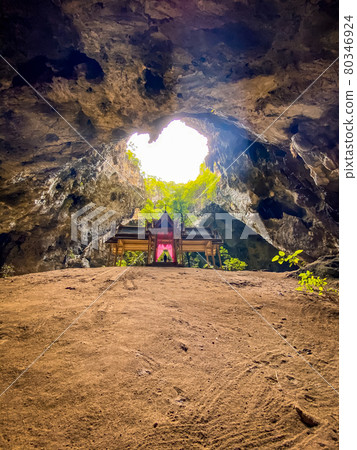 Phraya Nakhon Cave, Khua Kharuehat pavillion temple in Khao Sam Roi Yot National Park in Prachuap Phraya Nakhon Cave, Khua Kharuehat pavillion temple in Khao Sam Roi Yot National Park in Prachuap 80346924