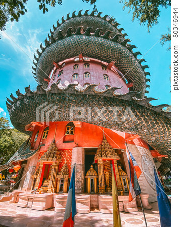 Dragon temple Wat Samphran in Nakhon Pathom, Thailand Dragon temple Wat Samphran in Nakhon Pathom, Thailand 80346944