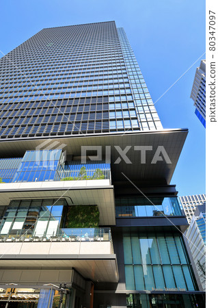 東京大手町的城市景觀東京火炬常盤橋塔 東京大手町的城市景觀東京火炬常盤橋塔 80347097