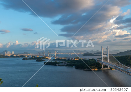 Seto Bridge Evening Scenery 80348407