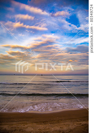 Suan Son Pradipat Beach at sunset in Prachuap Khiri Khan, Thailand Suan Son Pradipat Beach at sunset in Prachuap Khiri Khan, Thailand 80349724