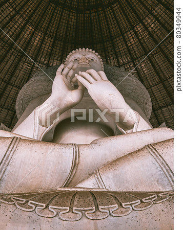 Wat Phraphuttha Saengtham abandoned temple during. covid lockdown, in Nong Nak, Thailand Wat Phraphuttha Saengtham abandoned temple during. covid lockdown, in Nong Nak, Thailand 80349944