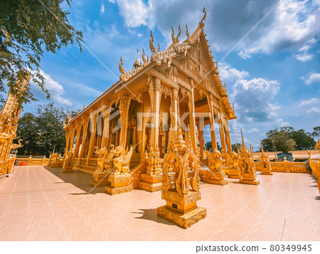 Wat Paknam Jolo in Chachoengsao, thailand 80349945