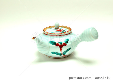 Mino ware red painting Kyusu Mino ware red painting Kyusu 80351510