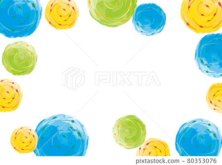 Yo-yo's colorful and cute background material Summer summer vacation Summer festival Festival fair 80353076