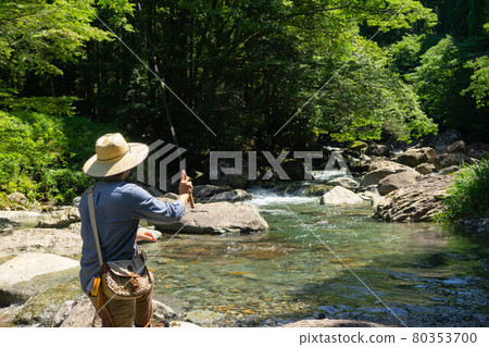Tenkara mountain stream fishing 80353700