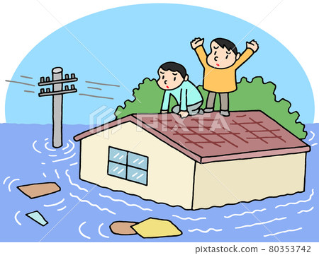 Large-scale flood / flood 80353742