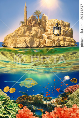 Collage about Sharm El Sheikh Collage about Sharm El Sheikh 80354237