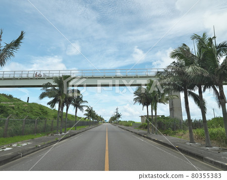 Approach lights on the south side of Ishigaki Airport 80355383