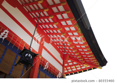 Fushimi Inari Taisha Shrine Outer Hall Eaves (right side) Fushimi Inari Taisha Shrine Outer Hall Eaves (right side) 80355460