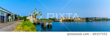 Ikeshima Coal Shipping Machine Trimmer Panorama [Nagasaki City] 80357352