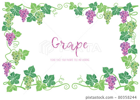 Background frame material for grape illustration Background frame material for grape illustration 80358244