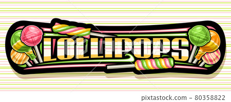 Vector banner for Lollipops 80358822